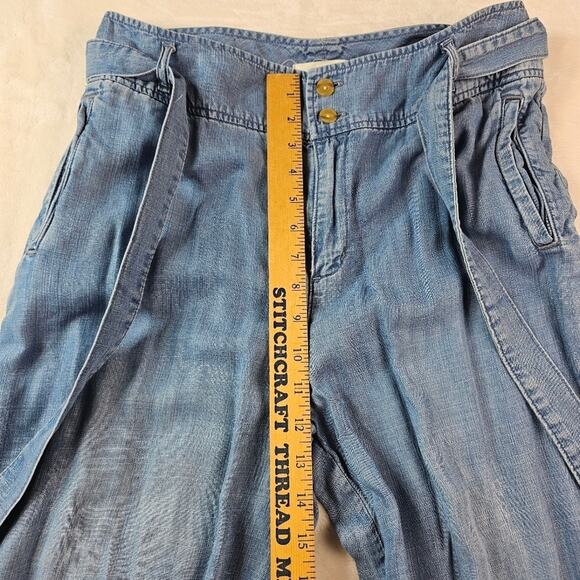 Cloth & Stone Paper Bag Relaxed Denim Jeans 28 Wide Leg Women’s Anthropologie - Picture 3 of 11